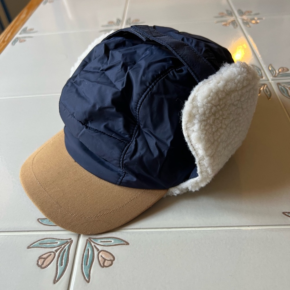 Unisex Sherpa Lined Baby Trapper Hat size 12-18 months
